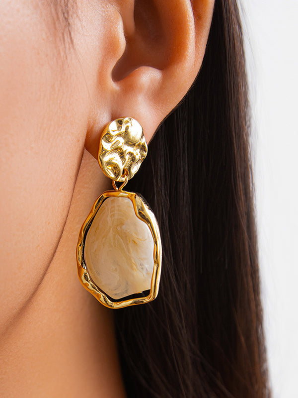Geometric Shiny Irregularity Earrings Accessories