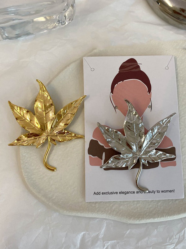 Original Vintage Maple Leaf Shape Brooch