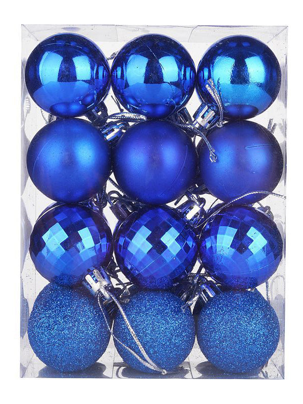 24Pcs Colorful Ball Christmas Tree Decoration