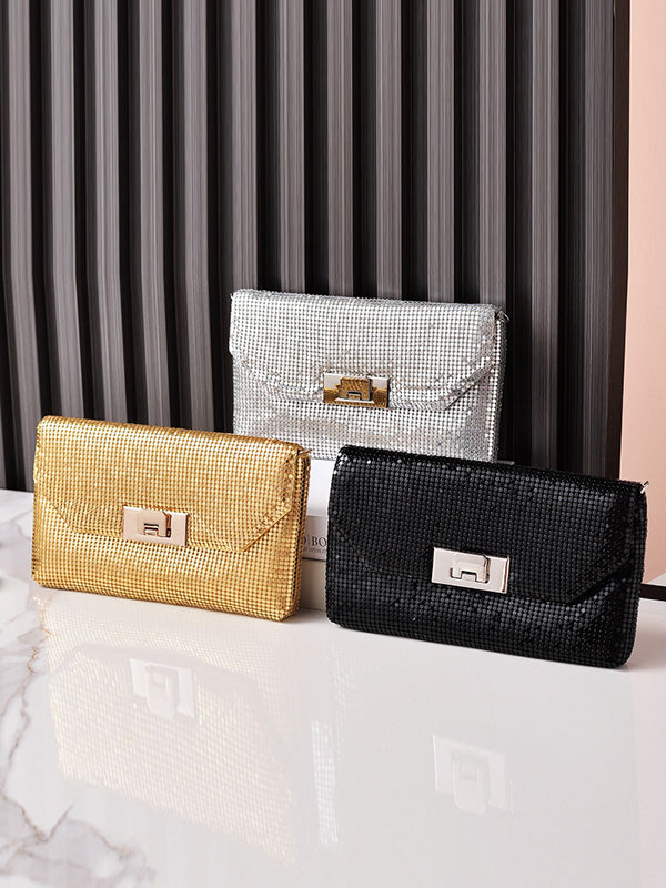 Shiny Split-Joint Handbags Bags