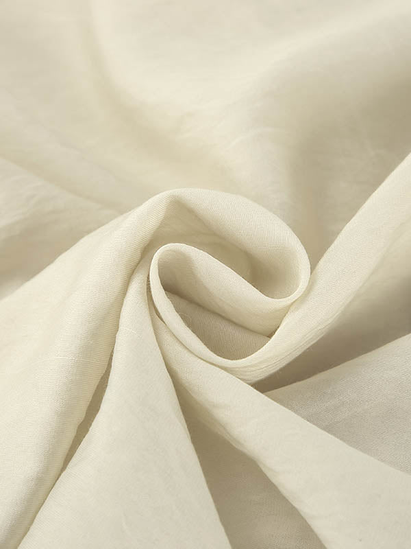 V-Neck Long Sleeves Loose Ruffle Trim Solid Color Tied Blouses&Shirts Tops + Elasticity Shorts Bottom Two Pieces Set