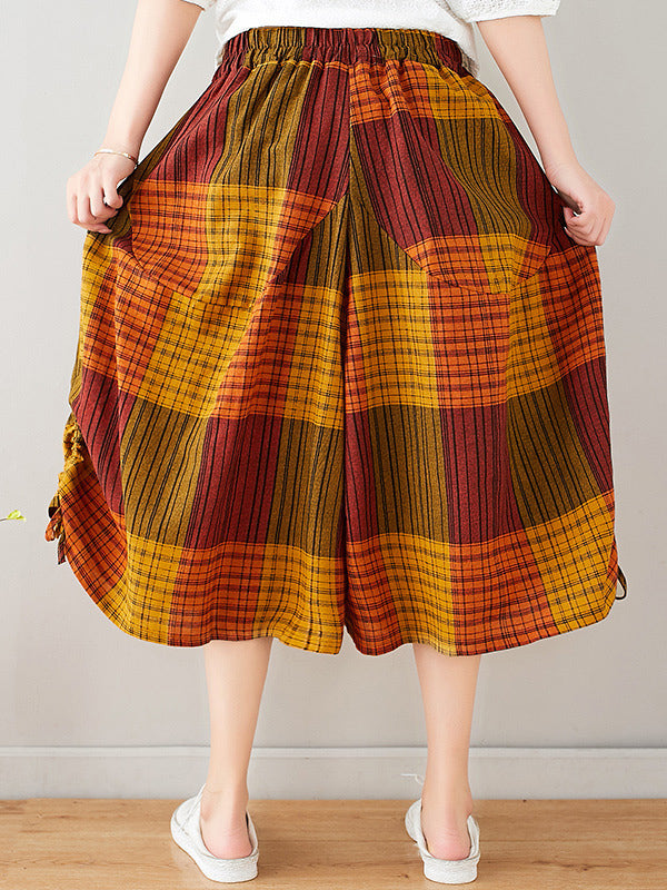 Ethnic Printed Bloomers Cropped Pants