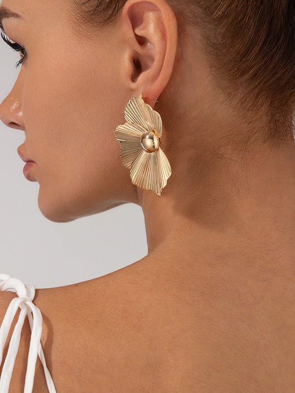 Flower Shape Irregularity Earrings Accessories