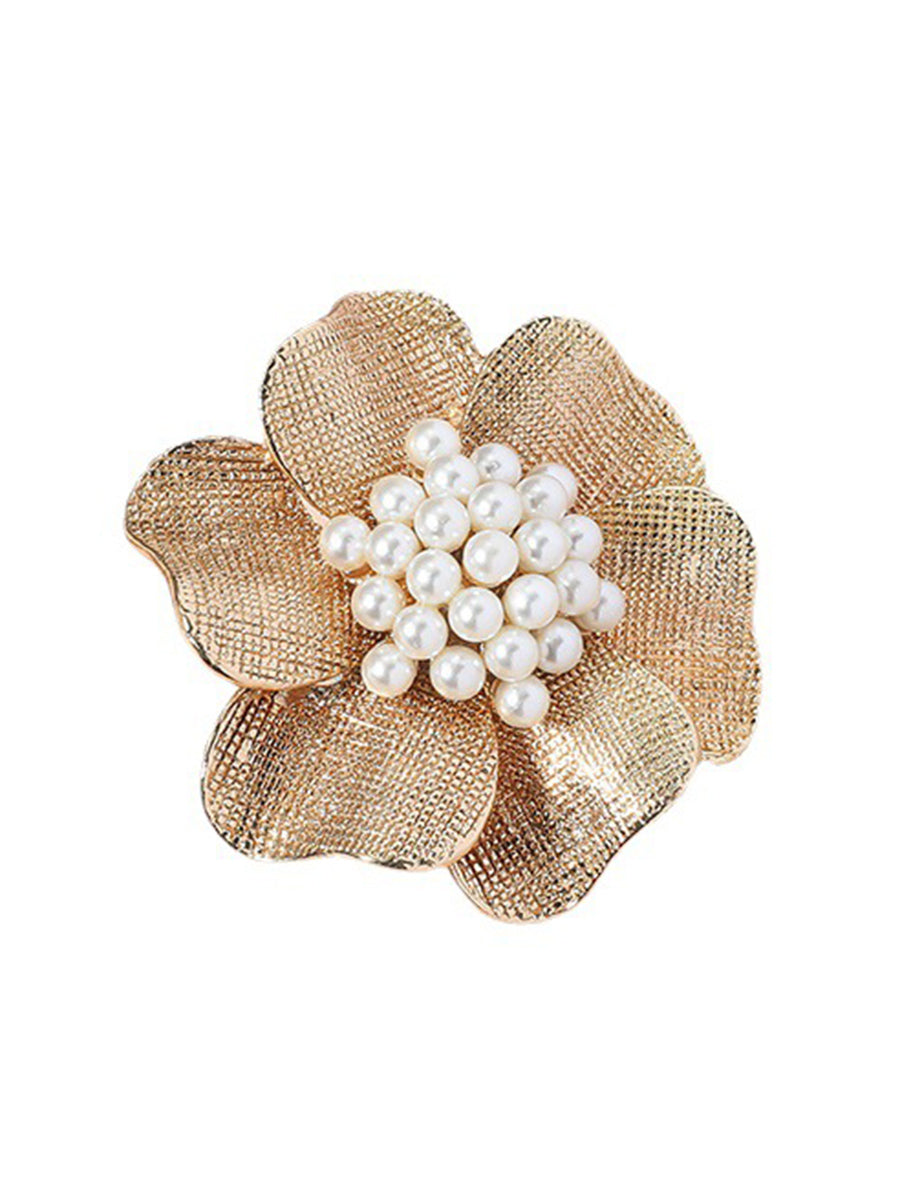 Adjustable Flower Shape Shiny Rings Accessories