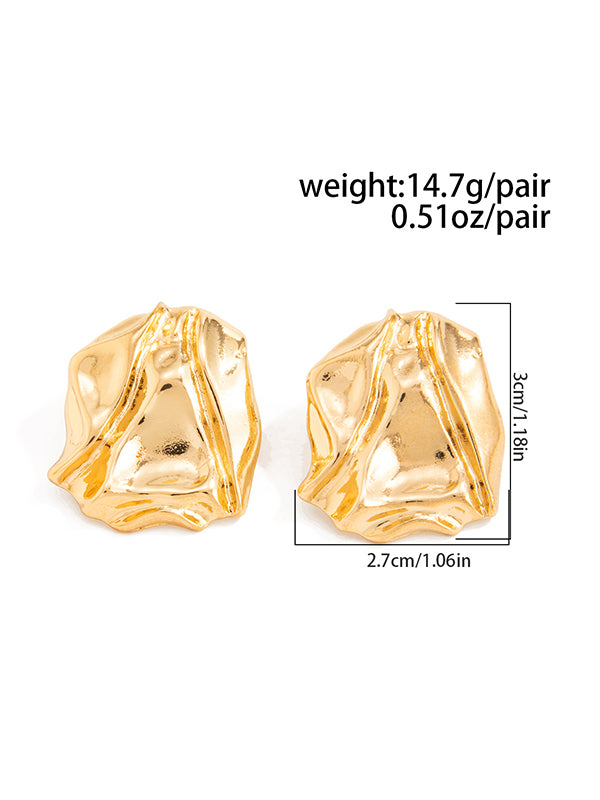 Shiny Irregularity Earrings Accessories