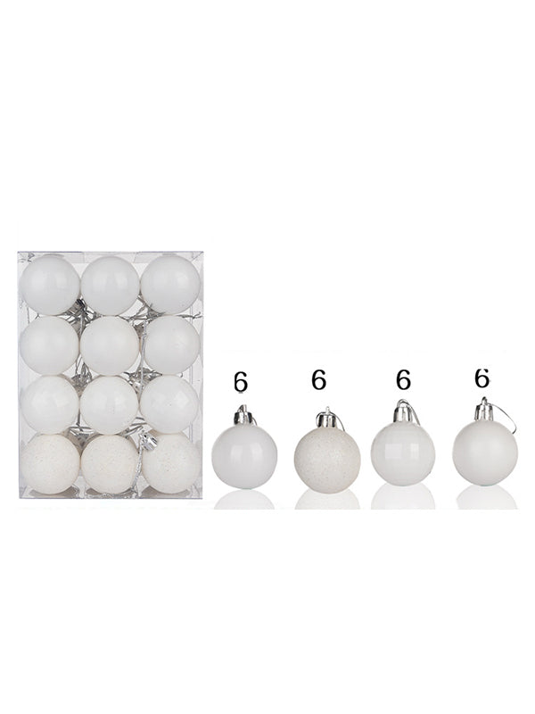 24Pcs Colorful Ball Christmas Tree Decoration