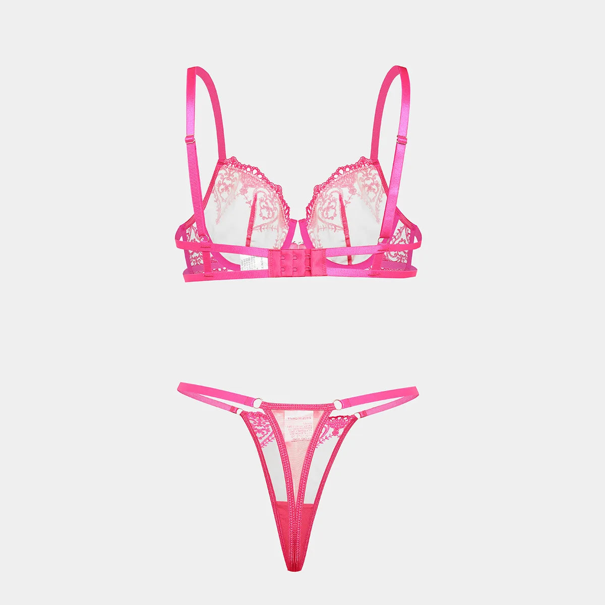 4 Pieces Embroidery Bra
