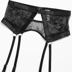 4 Pieces Western Lace See Through Bra