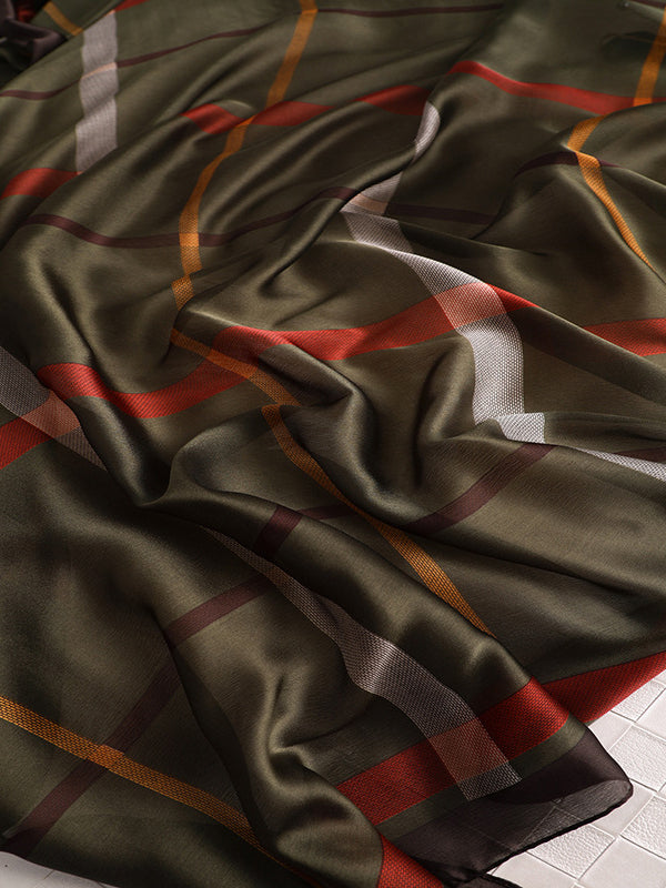 Keep Warm Plaid Sun Protection Scarf