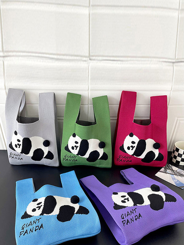 Animal Printed Woven Handbag Bags Accessories