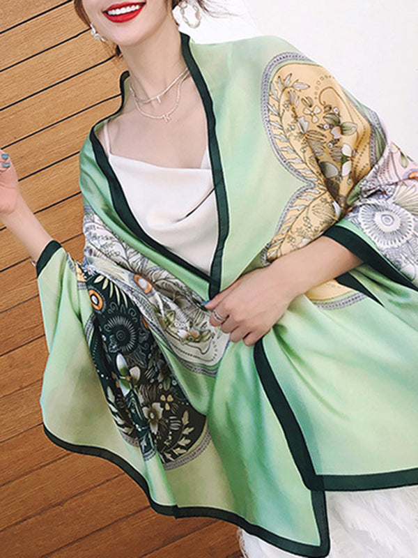Printed Sun Protection Shawl&Scarf