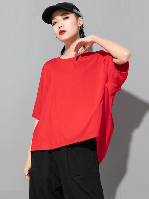 Solid Round-Neck T-Shirts