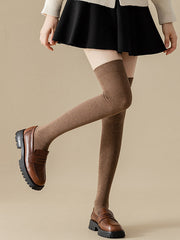 Casual Skinny Leg Skinny Solid Color Stockings Accessories