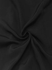 Buttoned See-Through Solid Color Split-Side Long Sleeves Lapel Shirt Dress Maxi Dresses