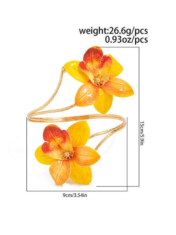 Chains Flower Shape Necklaces Accessories Earrings Accessories Armlet Accessories