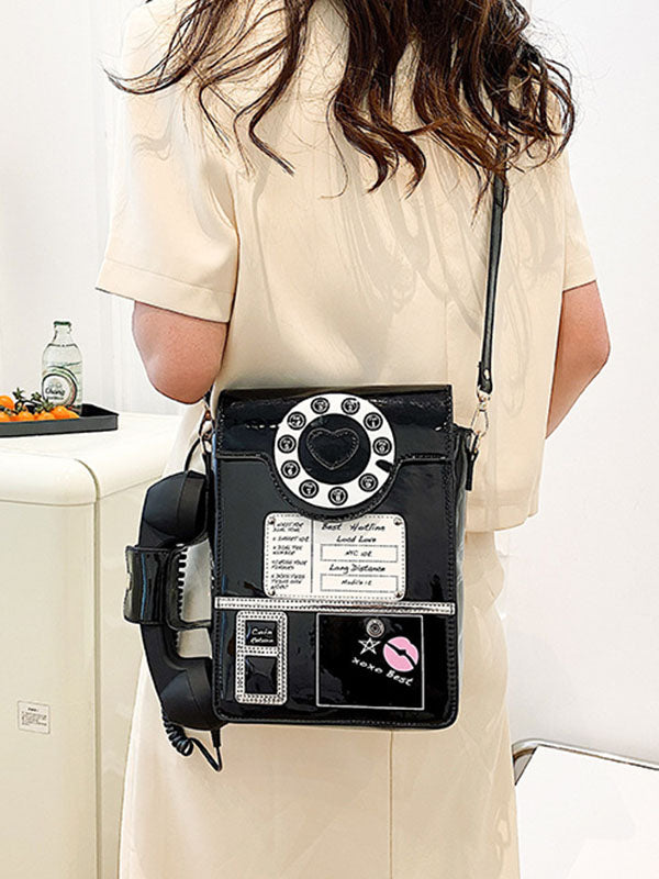 Geometric Zipper Crossbody Bags