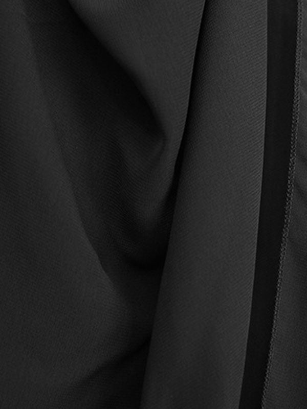 Pleated Solid Color Harem Pants Loose Ninth Pants