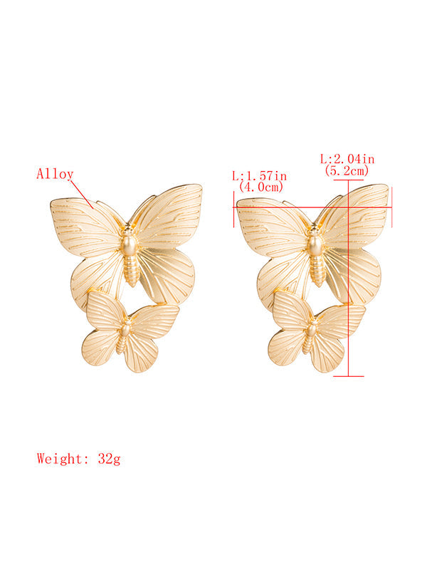 Butterfly Shape Normcore Drop Earrings