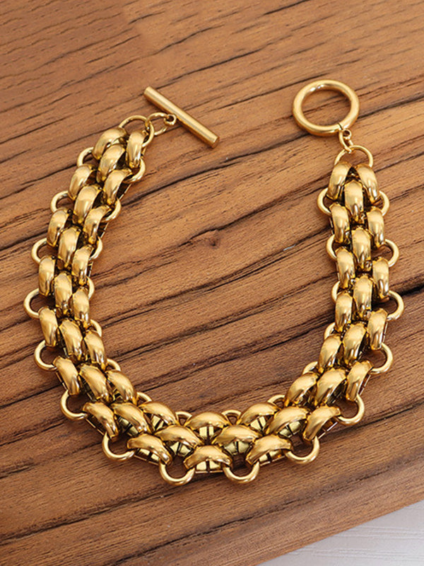 Chains Solid Color Bracelet Accessories