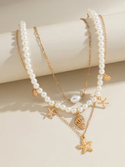 Animal Shape Beaded Chains Necklaces Accessories Dainty Necklace Three Pieces