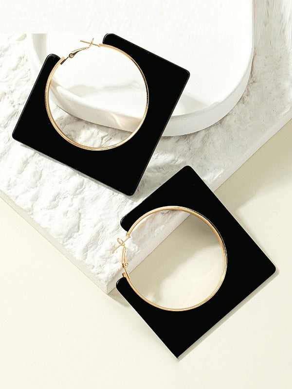 Geometric Normcore Drop Earrings