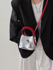 Shiny Split-Joint Shoulder Bags Mini Bags