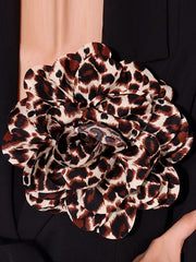 Flower Shape Leopard Brooch Accessories
