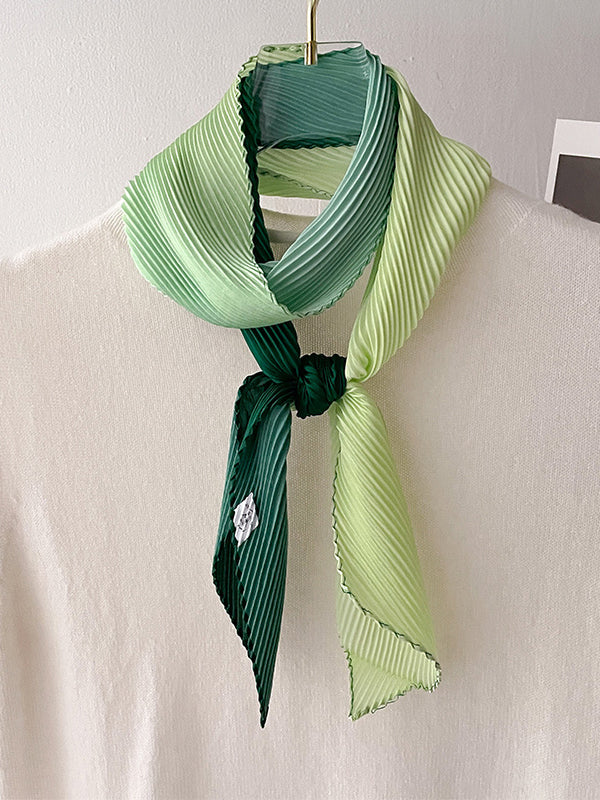 Gradient Pleated Sun protection Shawl&Scarf
