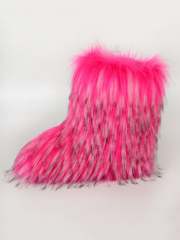 Contrast Color Keep Warm Boots