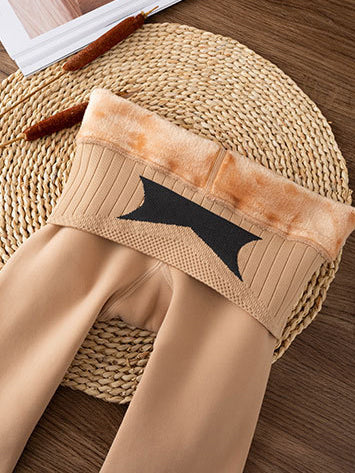 Casual Skinny Leg Solid Color Thermal Pants Bottoms