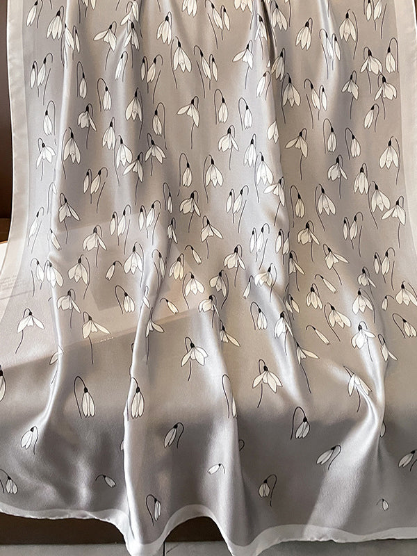 Flower Print Keep Warm Sun Protection Scarf
