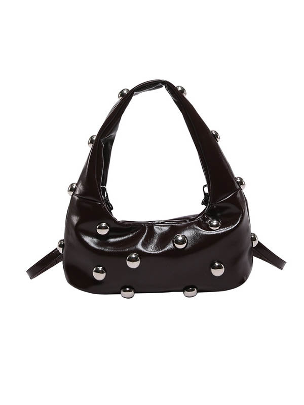 Geometric Rivet Shoulder Bags Handbags