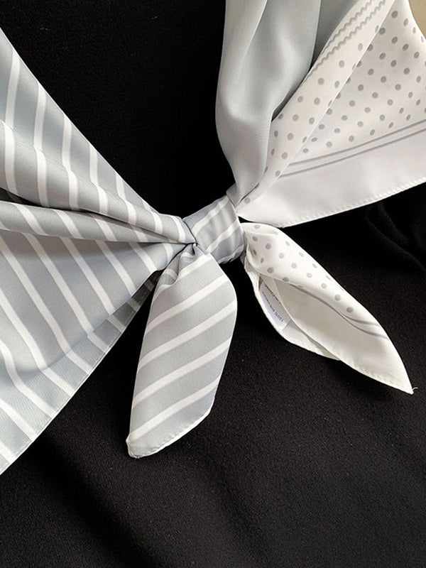 Polka-Dot Striped Vintage Shawl&Scarf
