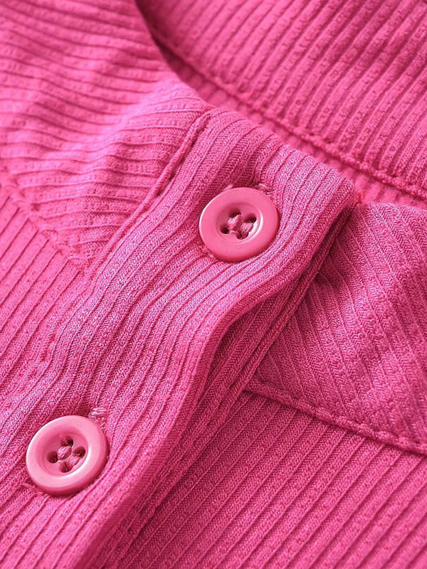 Solid Color Split-Joint Long Sleeves Skinny Round-Neck T-Shirts