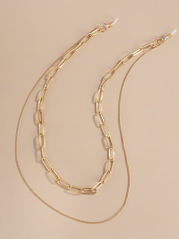Original Cool Punk Multi-Layered Chains Glasses Accessories