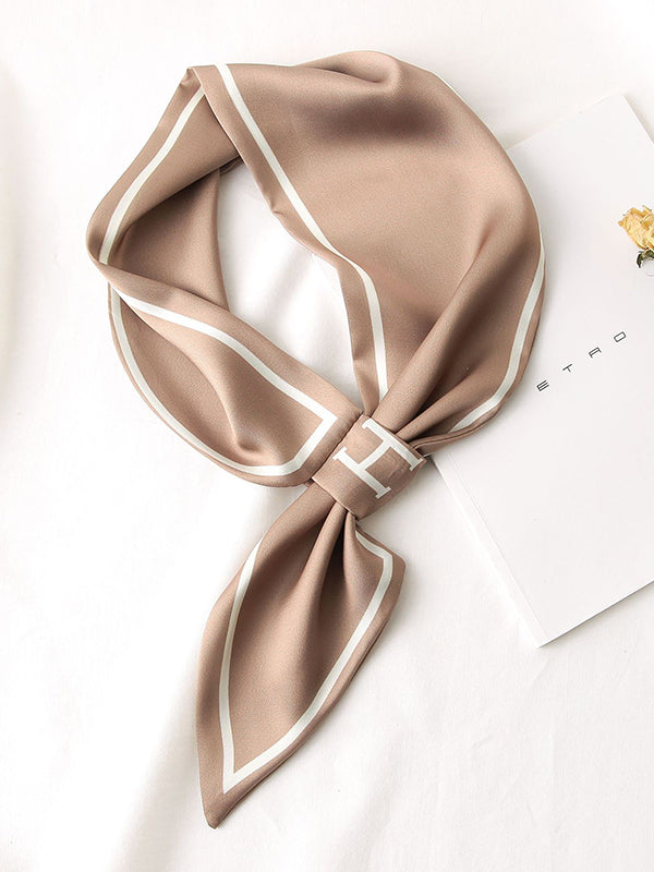 Urban Simple Sun-protection Letter Print Scarf