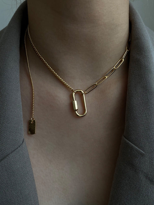 Solid Color Geometry Necklace Accessories