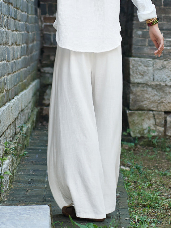 Vintage Casual Yoga Loose Wide Leg Pants