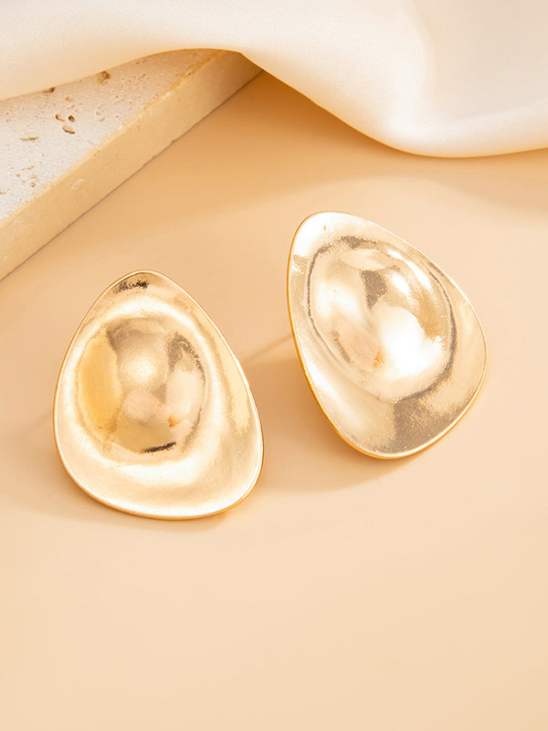 Geometric Shiny Water Drop Earrings Accessories