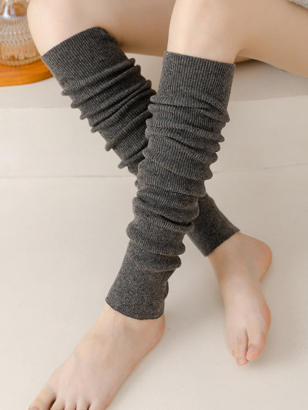 Casual Keep Warm Solid Color Leg Warmers Accessories