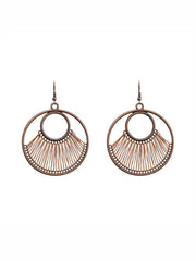 Geometric Hollow Drop Earrings
