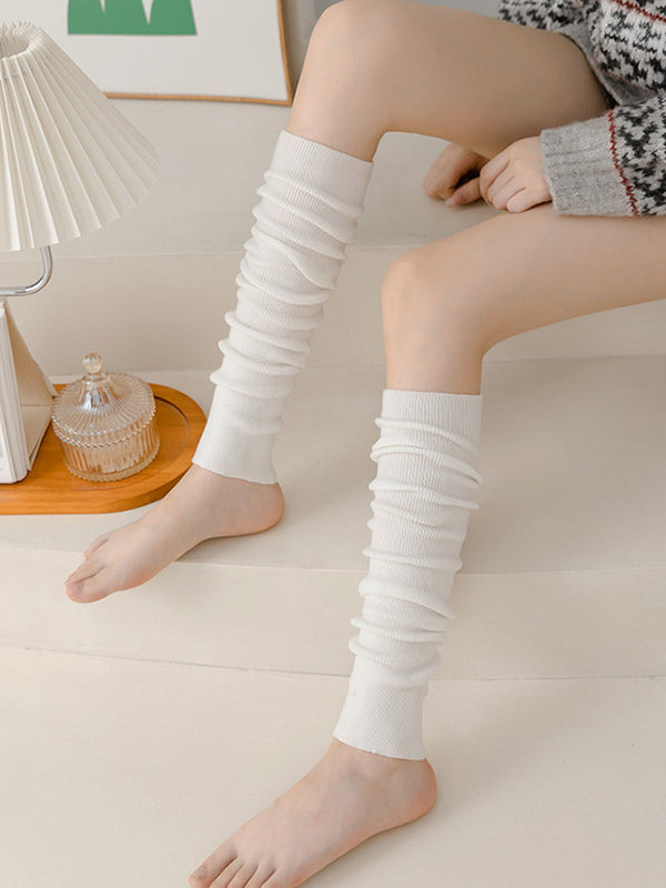 Casual Keep Warm Solid Color Leg Warmers Accessories