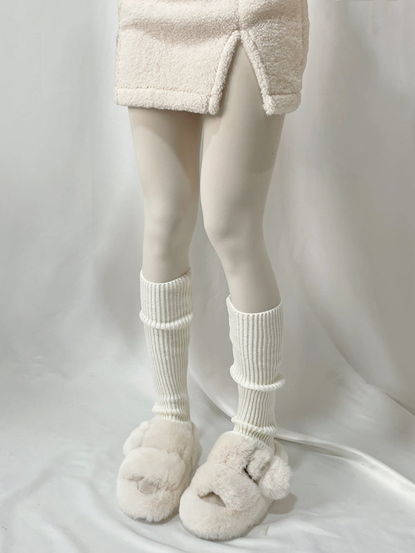 Casual Solid Color Leg Warmers Accessories