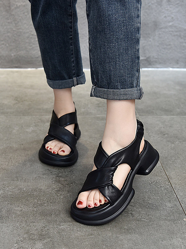 Open Toe Sandals Platform Shoes