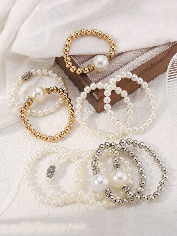 Geometric 5 Pcs Layered Normcore Bracelet Accessories