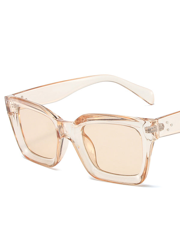 Geometric Sun-Protection Sunglasses Accessories