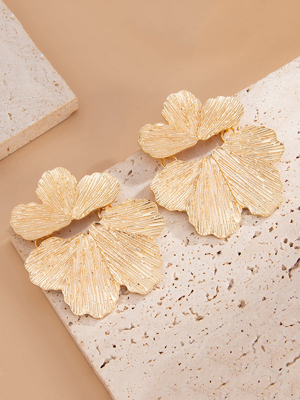 Flower Shape Irregularity Earrings Accessories