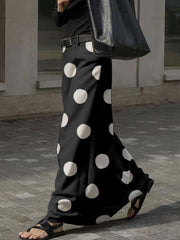 High Waisted Polka Dot Skirts Bottoms