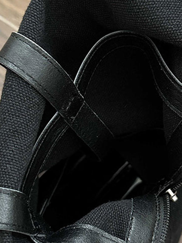 Hollow Split-Joint Split-Toe Zipper Sandals Platform Shoes Boots