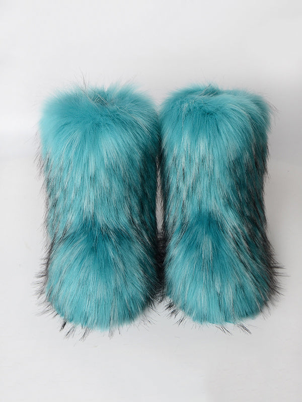 Contrast Color Keep Warm Boots